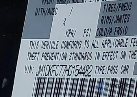 2017 Mazda Cx-3 Touring from USA, damaged, VIN JM1DKFC77H0154482